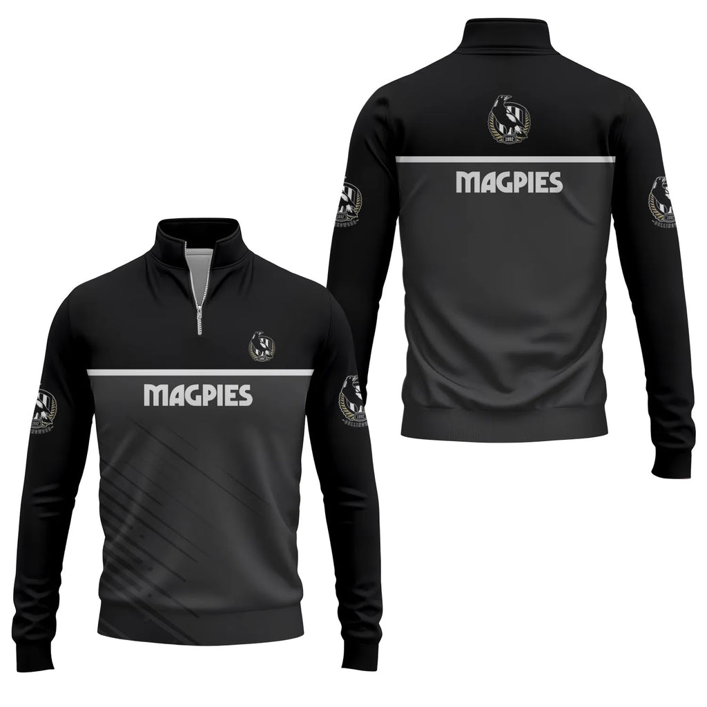 Collingwood Magpies Quarter-zip Pullover SC040