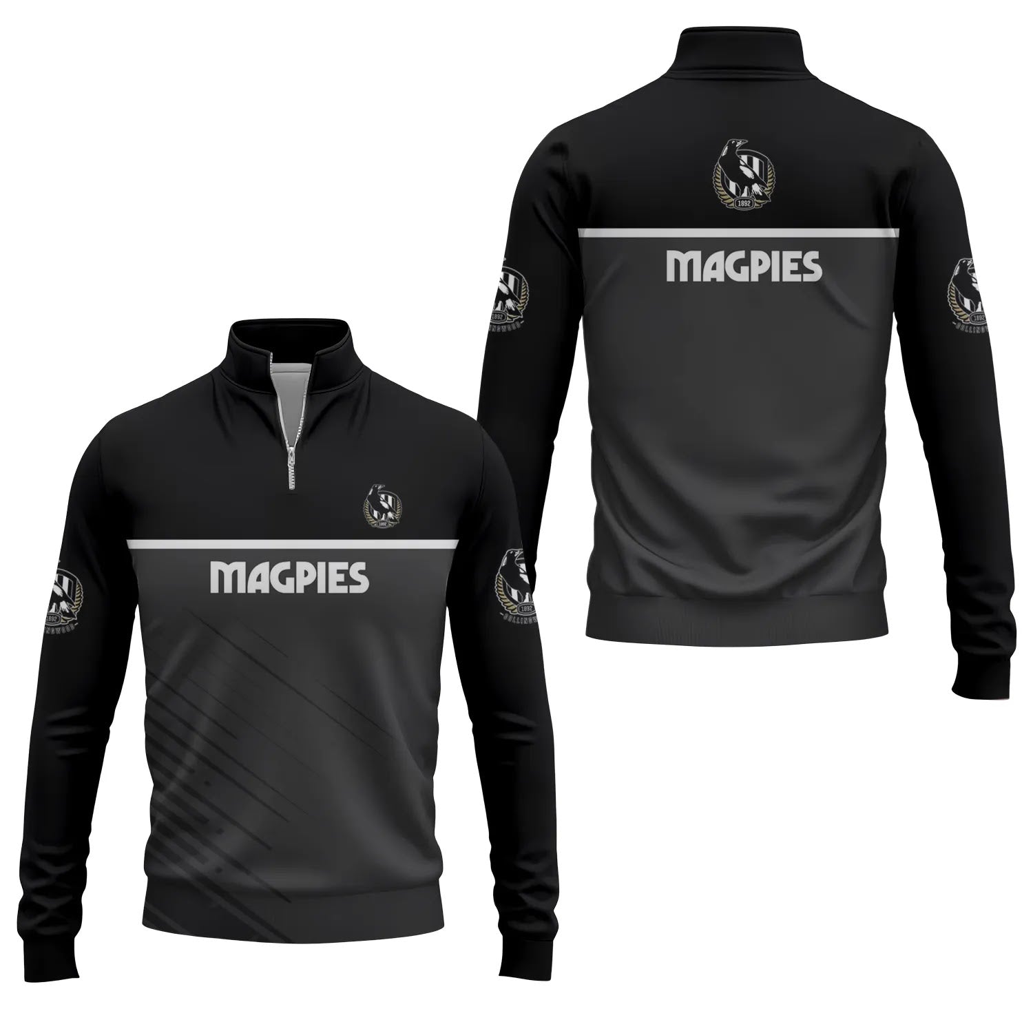 Collingwood Magpies Quarter-zip Pullover SC040