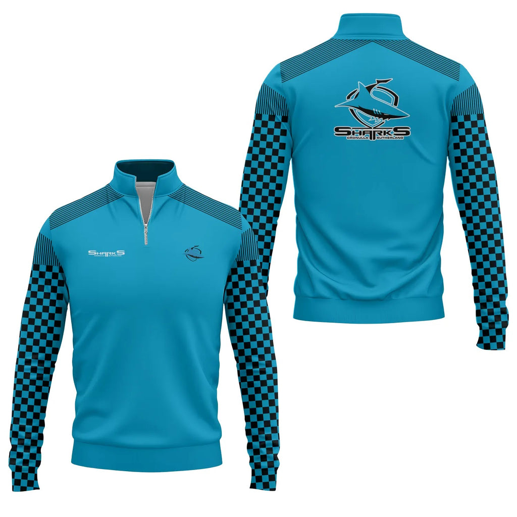 Cronulla-Sutherland Sharks Quarter-zip Pullover SC057