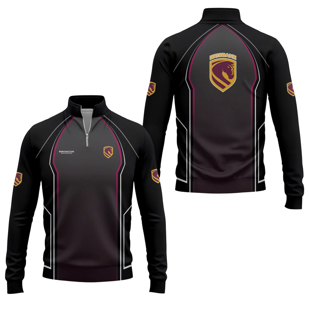 Brisbane Broncos Quarter-zip Pullover SC061