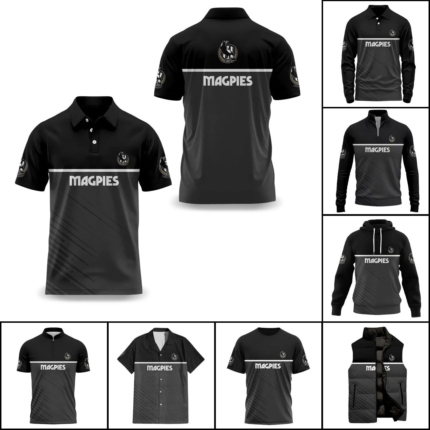 Collingwood Magpies Apparels SC040