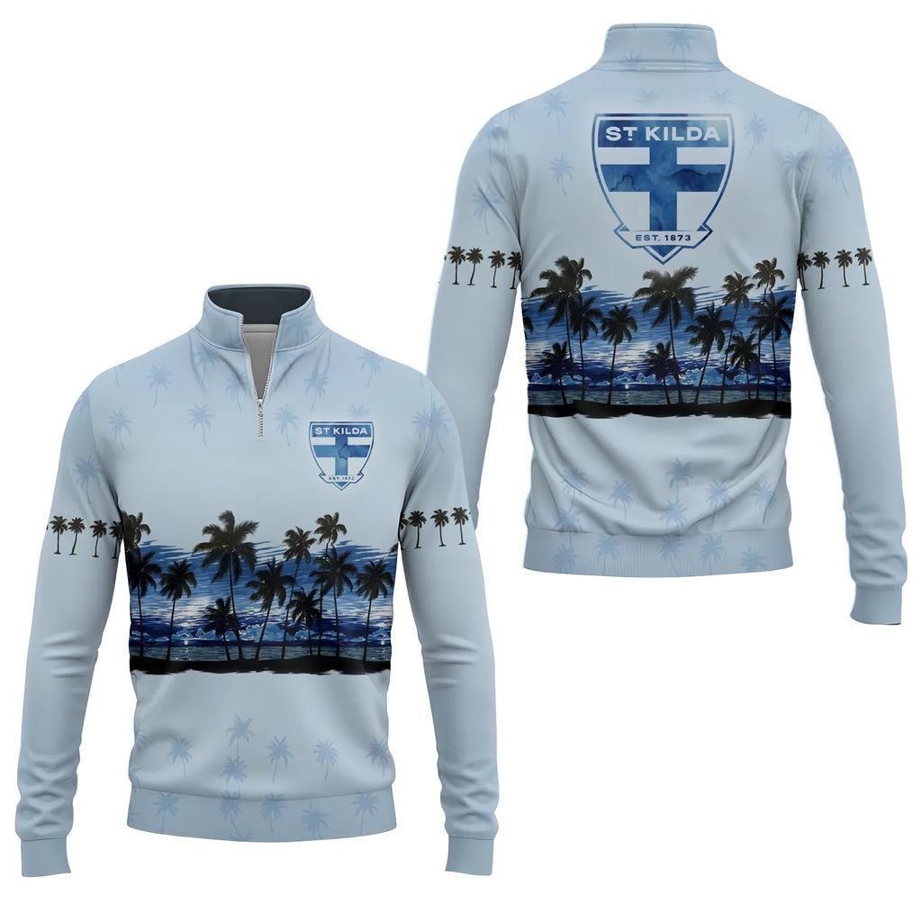 St Kilda Saints Quarter-zip Pullover SHW016