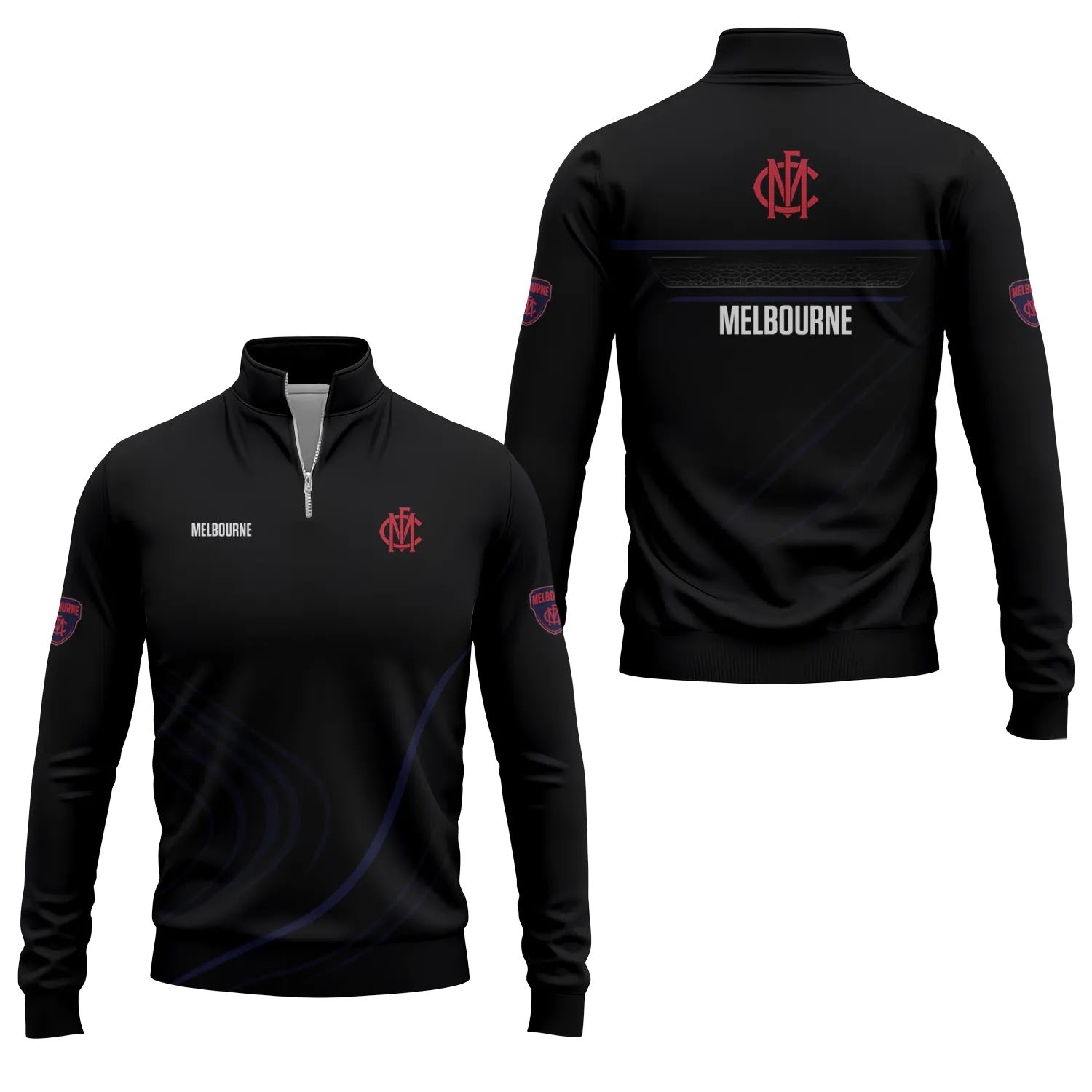 Melbourne Demons Quarter-zip Pullover SC024