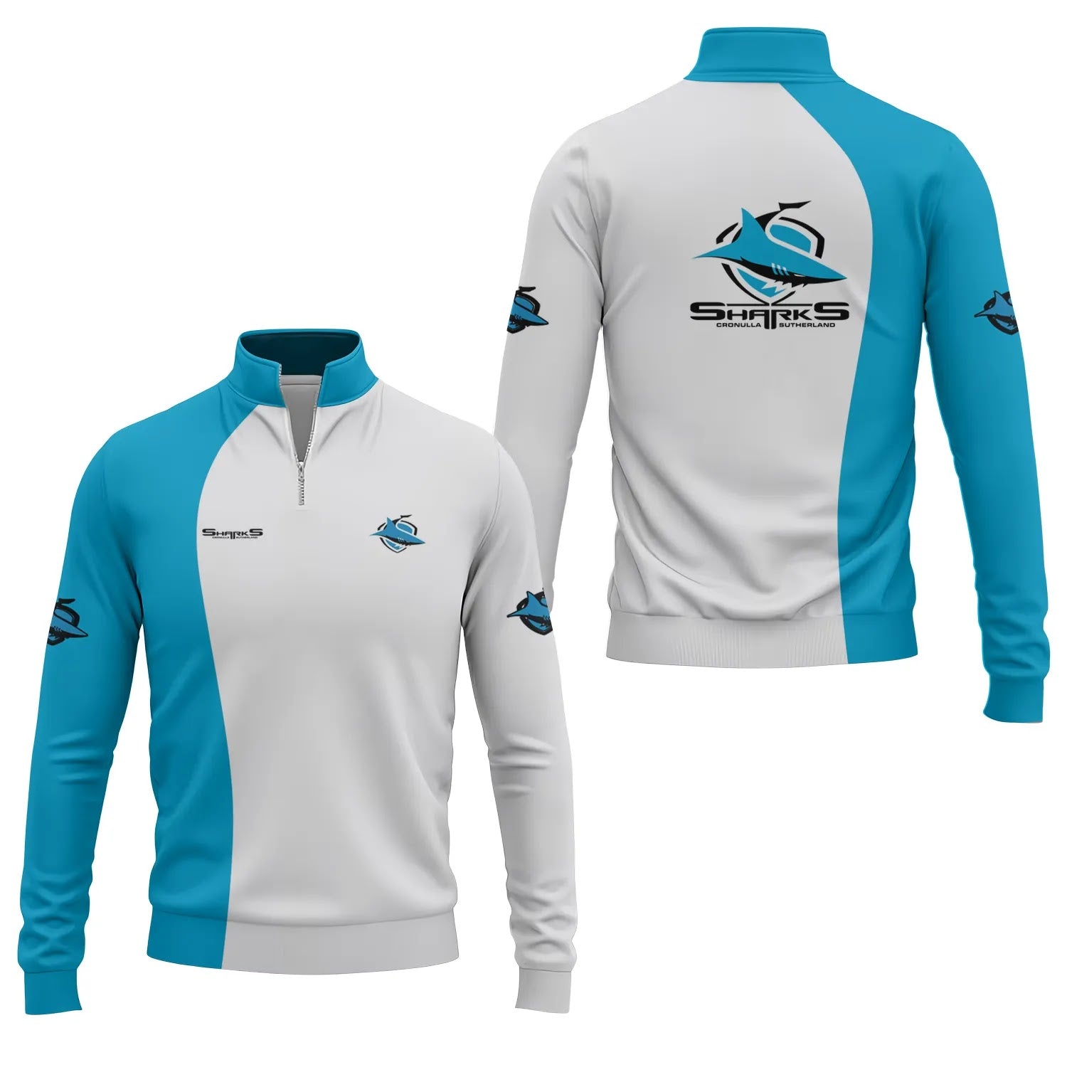 Cronulla-Sutherland Sharks Quarter-zip Pullover SC055