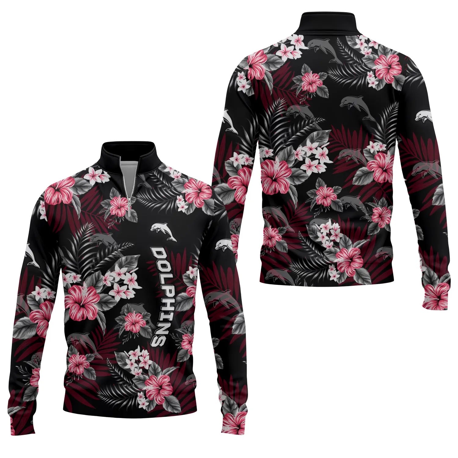 Dolphins Quarter-zip Pullover SC054