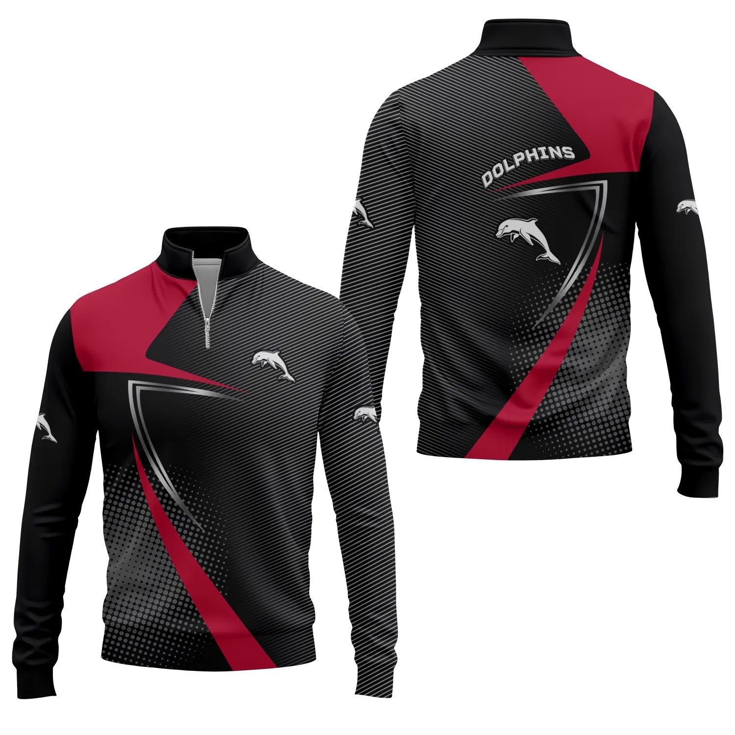 Dolphins Quarter-zip Pullover SC059