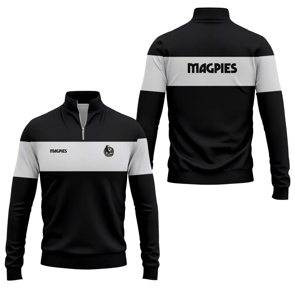 Collingwood Magpies Quarter-zip Pullover SC046