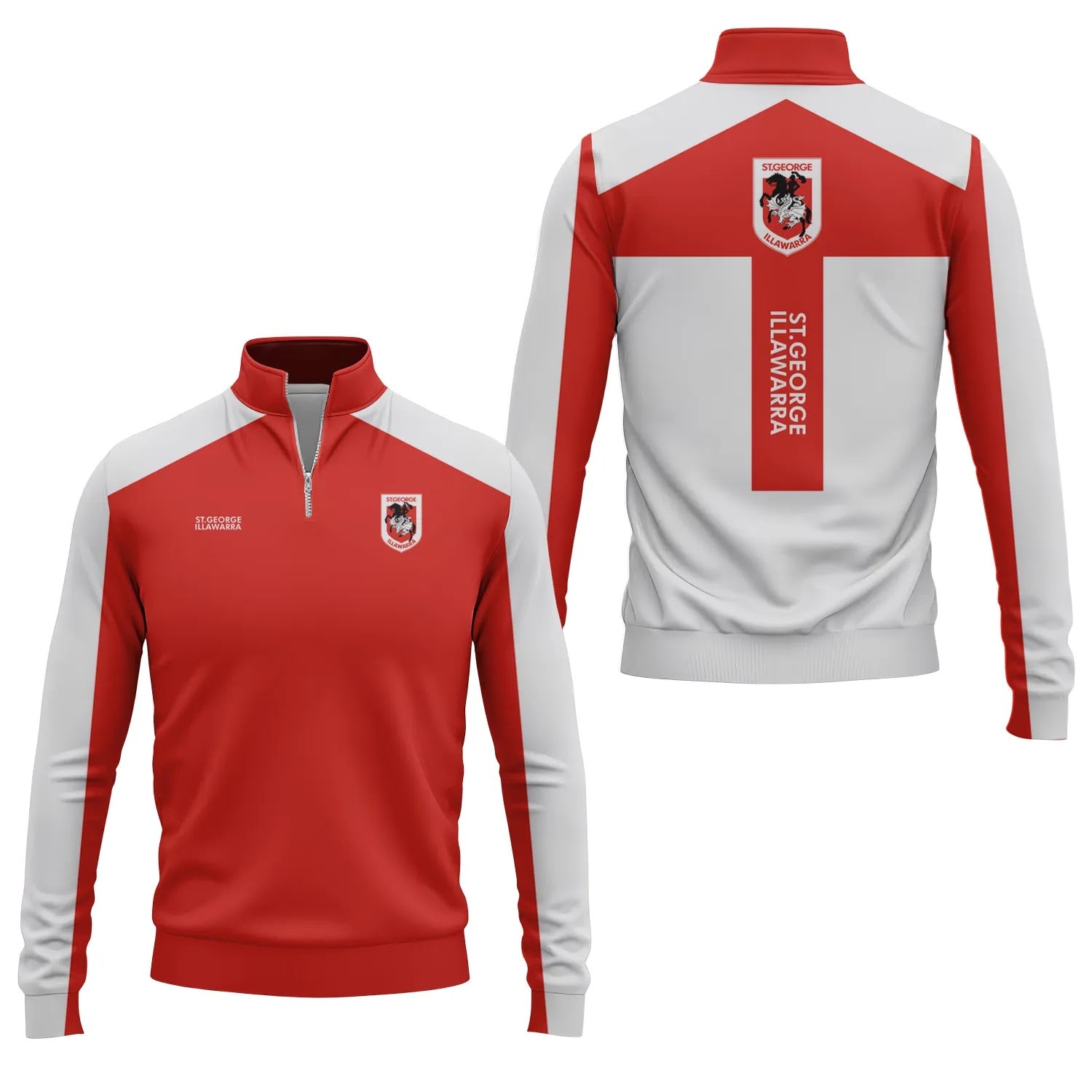 St George Illawarra Dragons Quarter-zip Pullover SC008
