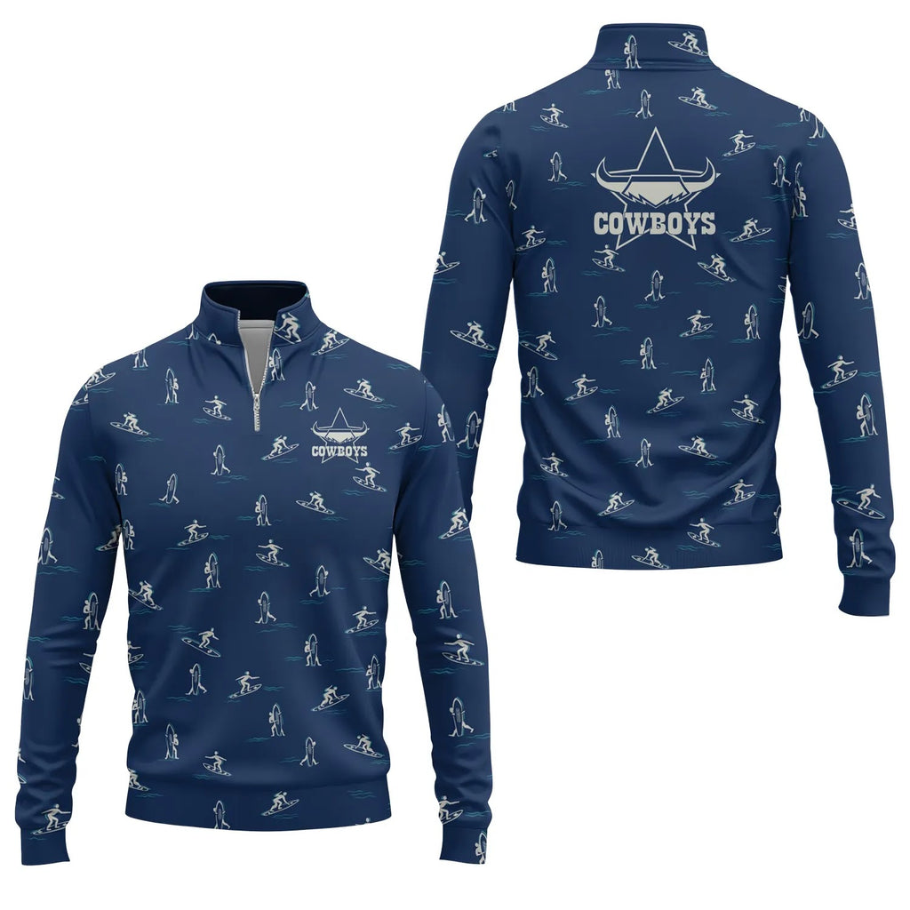 North Queensland Cowboys Quarter-zip Pullover SHW011