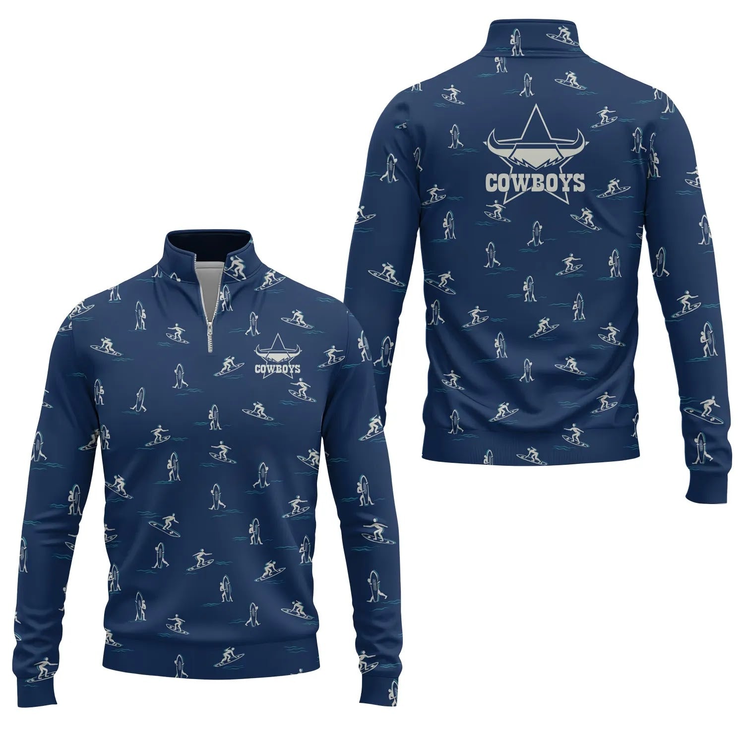 North Queensland Cowboys Quarter-zip Pullover SHW011