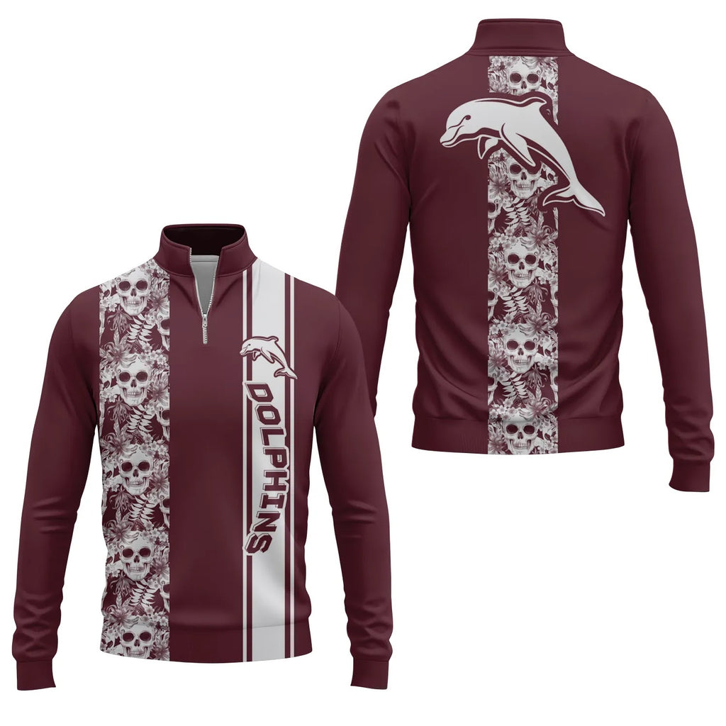 Dolphins Quarter-zip Pullover SHW042