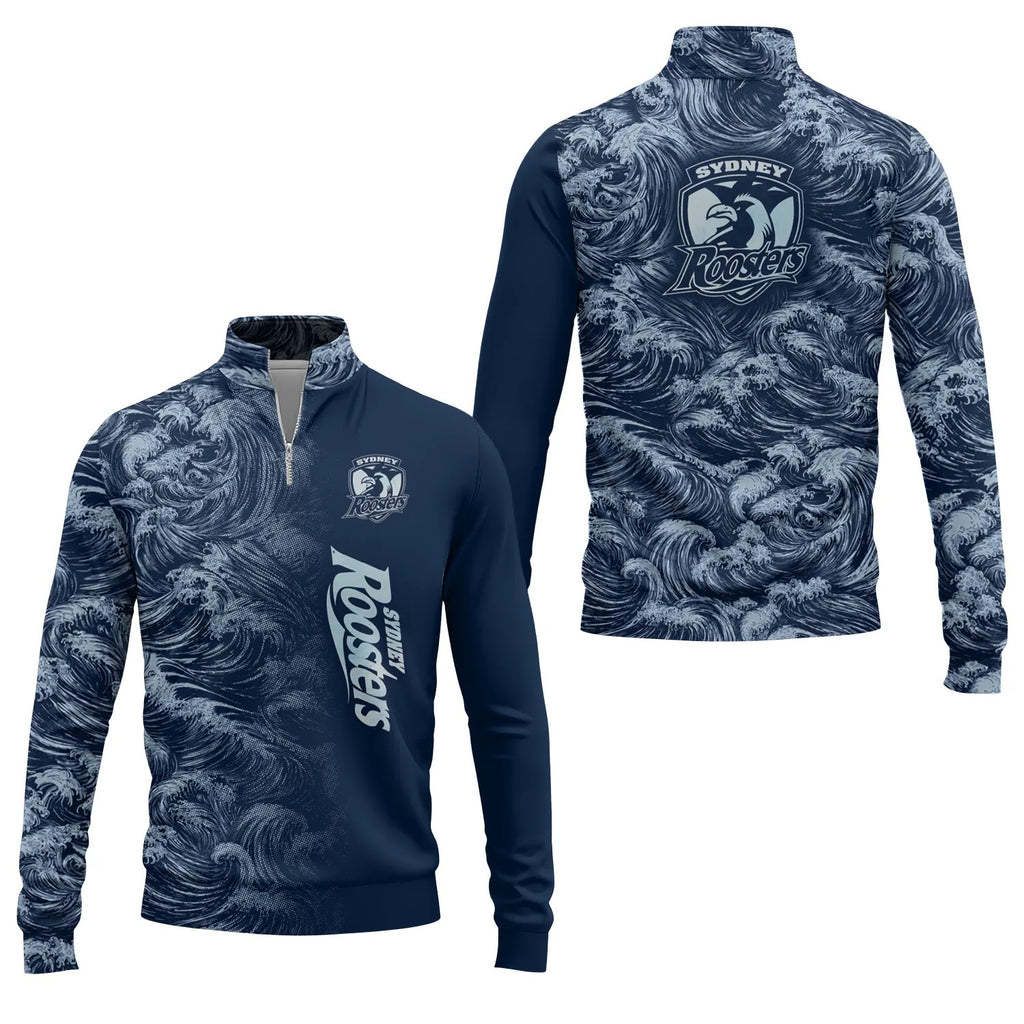 Sydney Roosters Quarter-zip Pullover SHW010