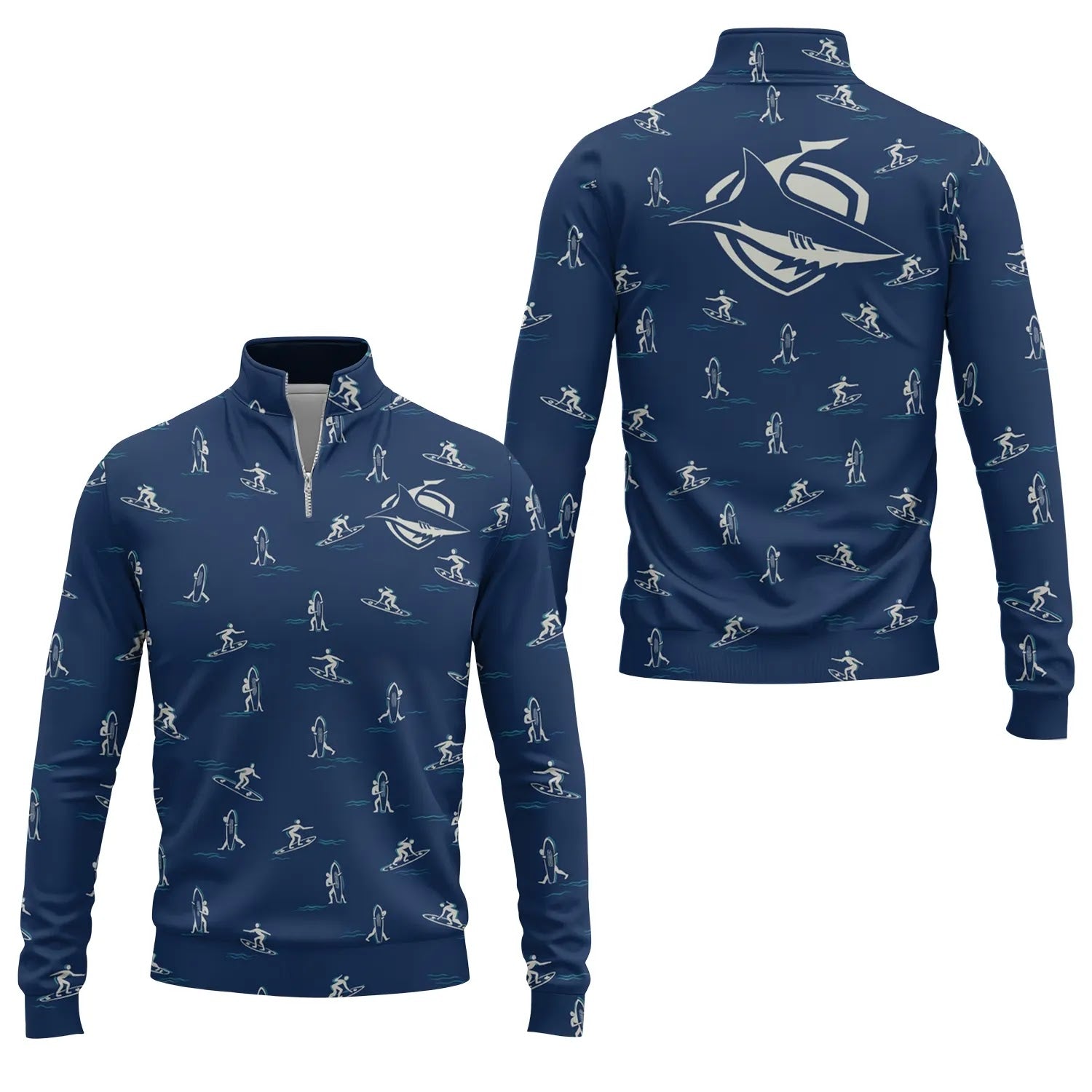 Cronulla-Sutherland Sharks Quarter-zip Pullover SHW011