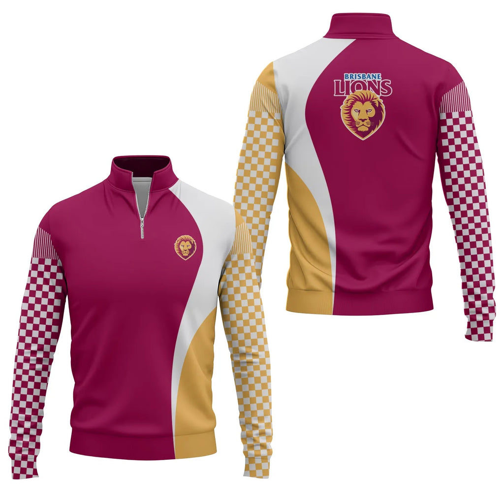 Brisbane Lions Quarter-zip Pullover SC073