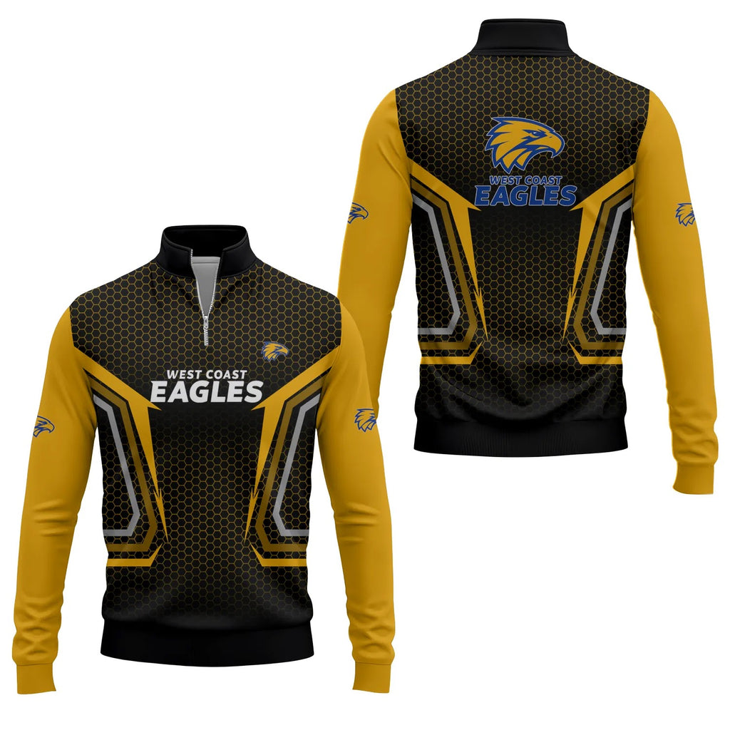 West Coast Eagles Quarter-zip Pullover SC075