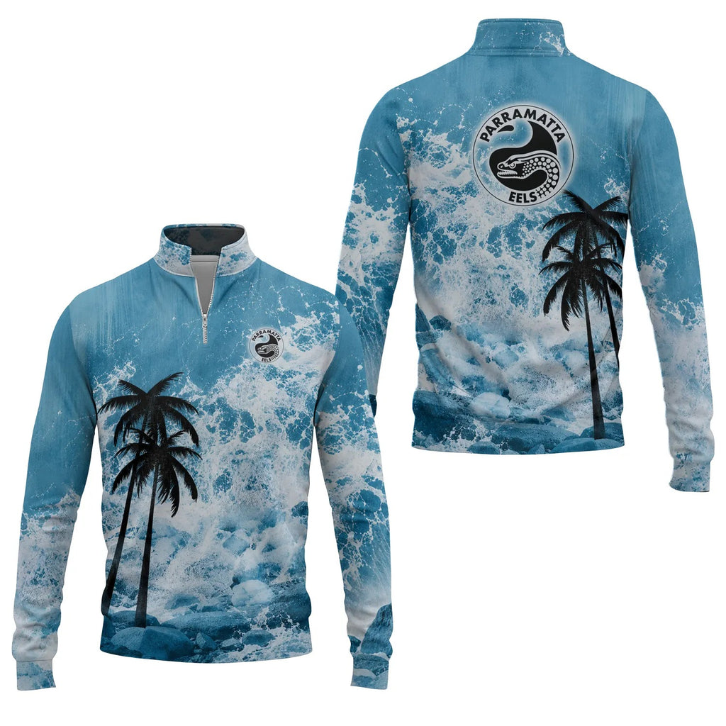 Parramatta Eels Quarter-zip Pullover SHW052