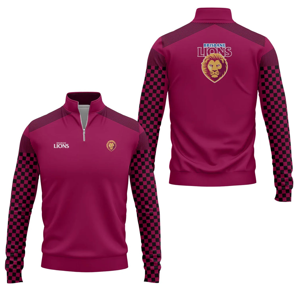 Brisbane Lions Quarter-zip Pullover SC057