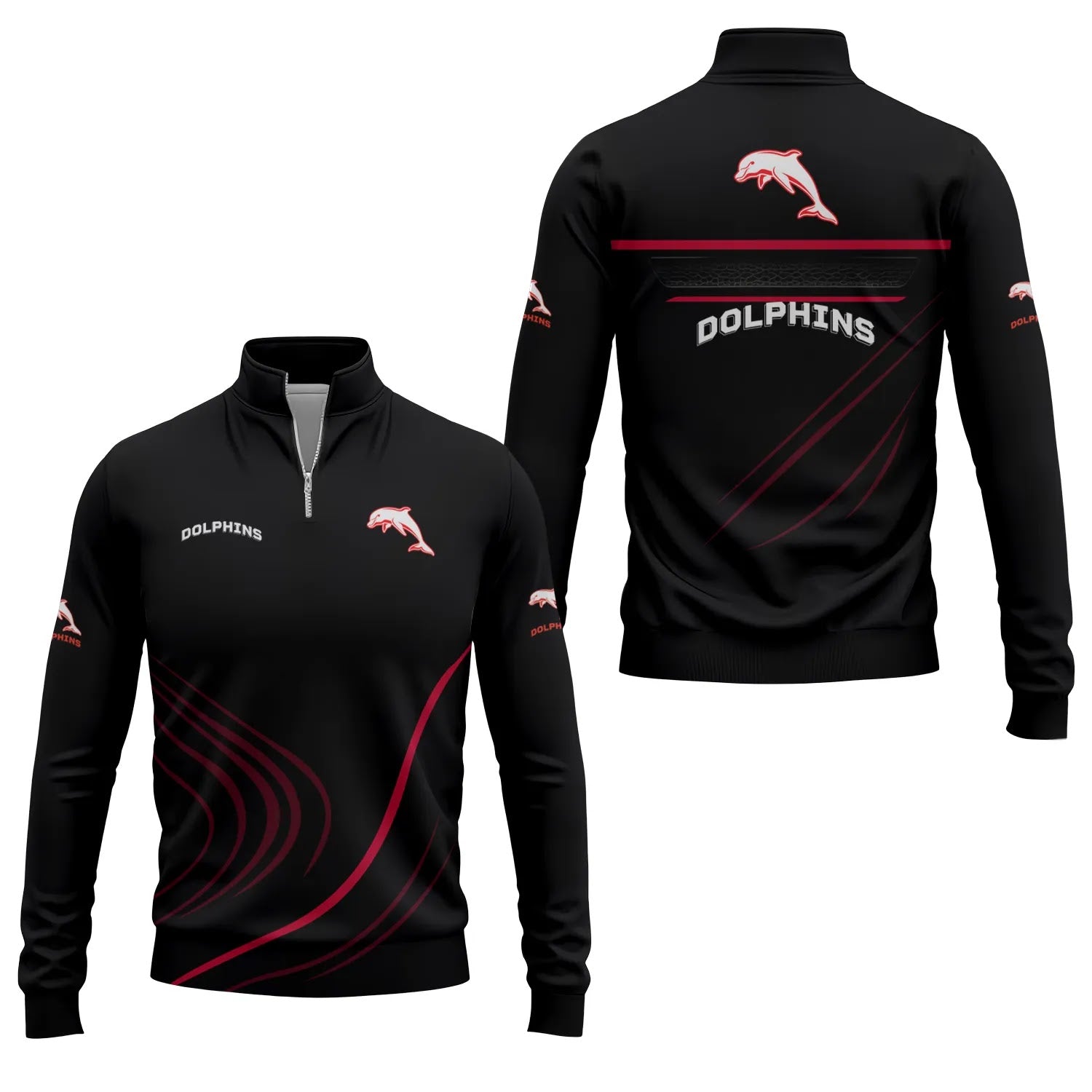 Dolphins Quarter-zip Pullover SC024