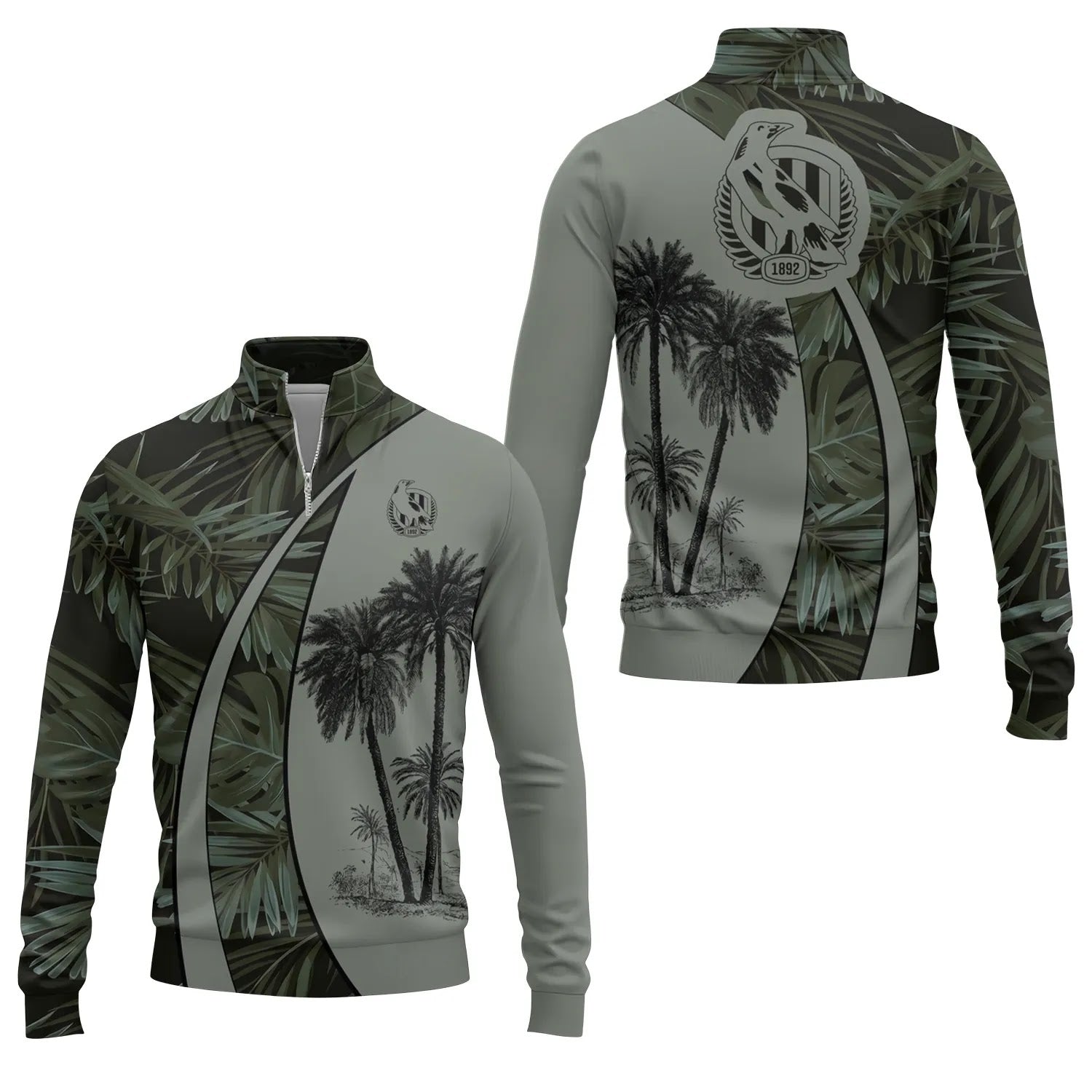 Collingwood Magpies Quarter-zip Pullover SHW063