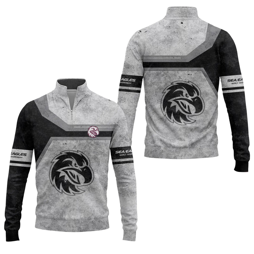 Manly Warringah Sea Eagles Quarter-zip Pullover SC086