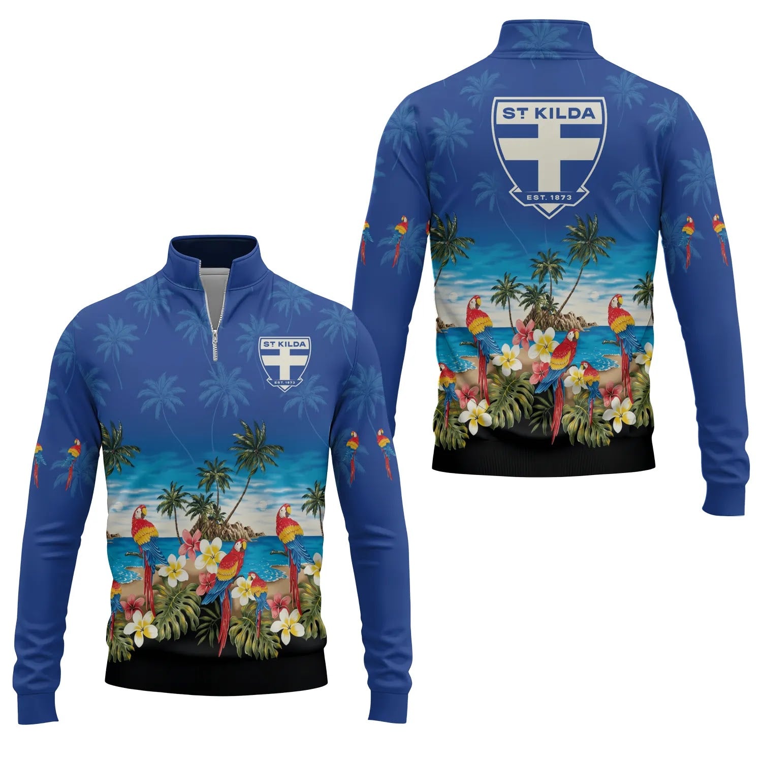 St Kilda Saints Quarter-zip Pullover SHW005