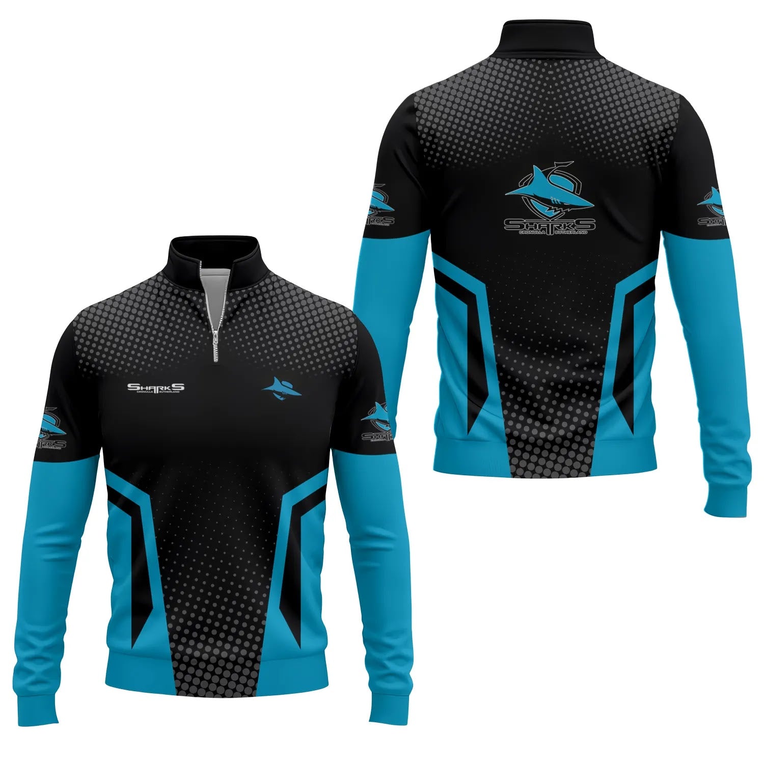 Cronulla-Sutherland Sharks Quarter-zip Pullover SC032