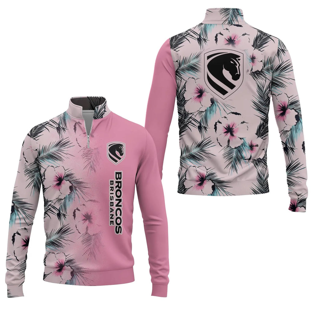 Brisbane Broncos Quarter-zip Pullover SHW056