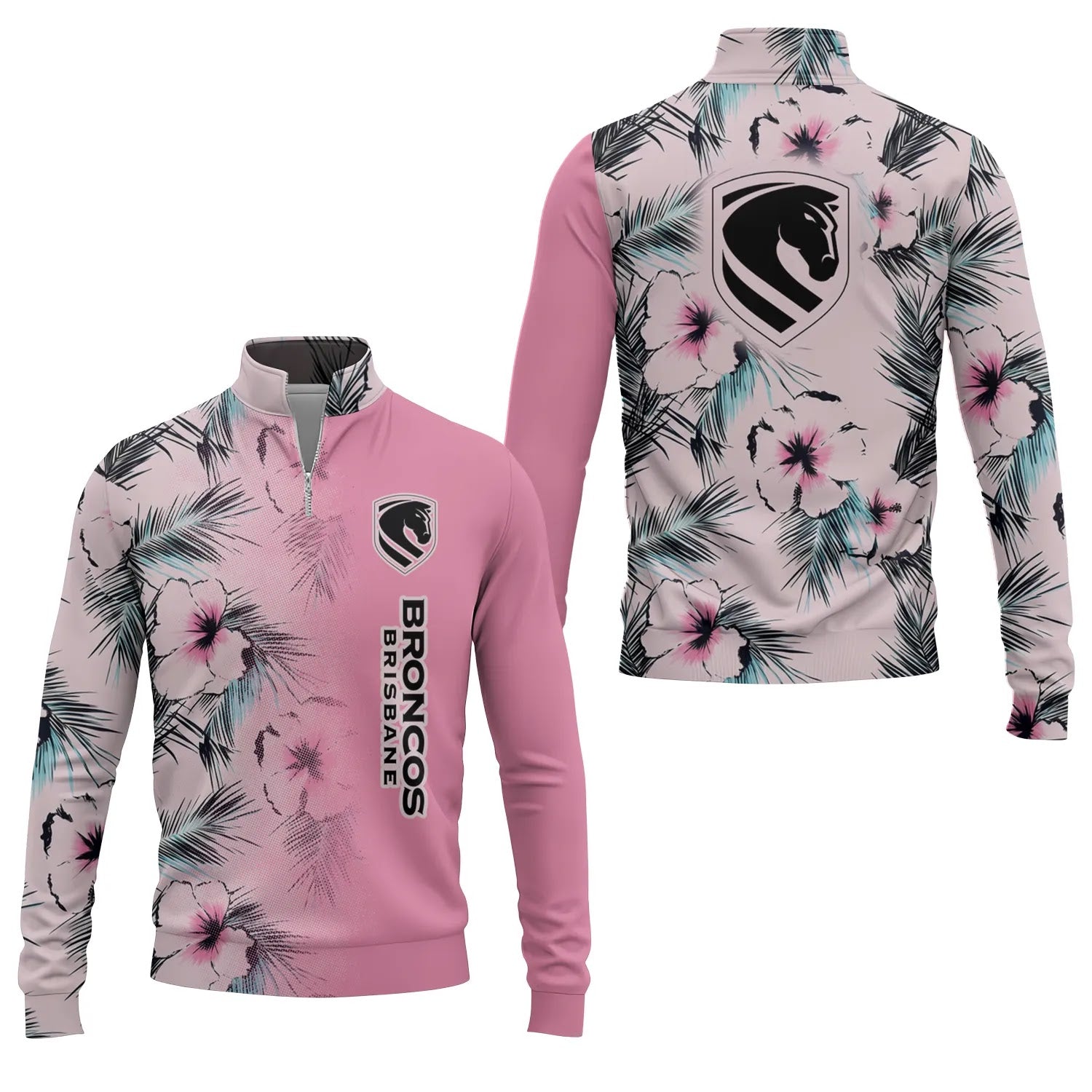 Brisbane Broncos Quarter-zip Pullover SHW056