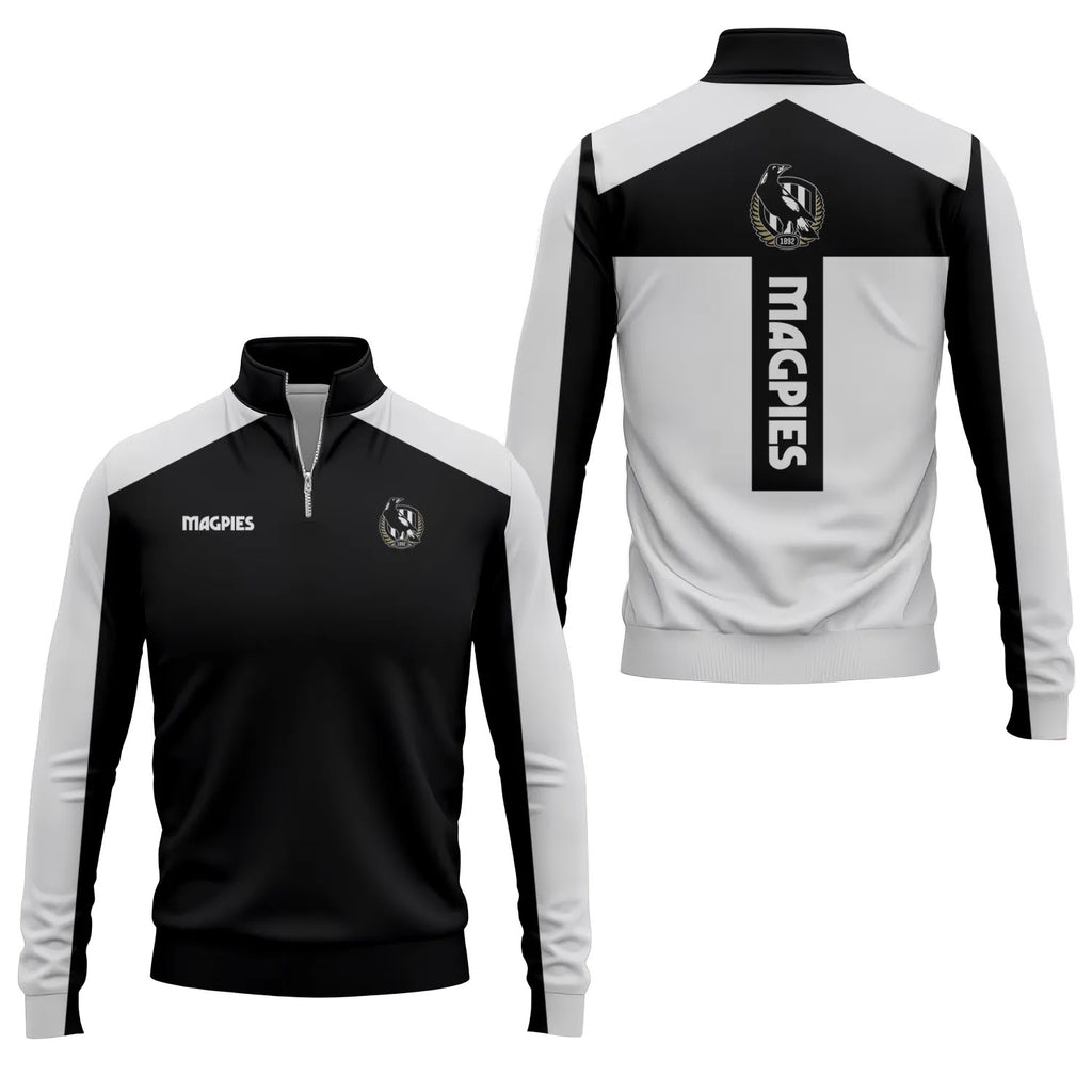 Collingwood Magpies Quarter-zip Pullover SC008