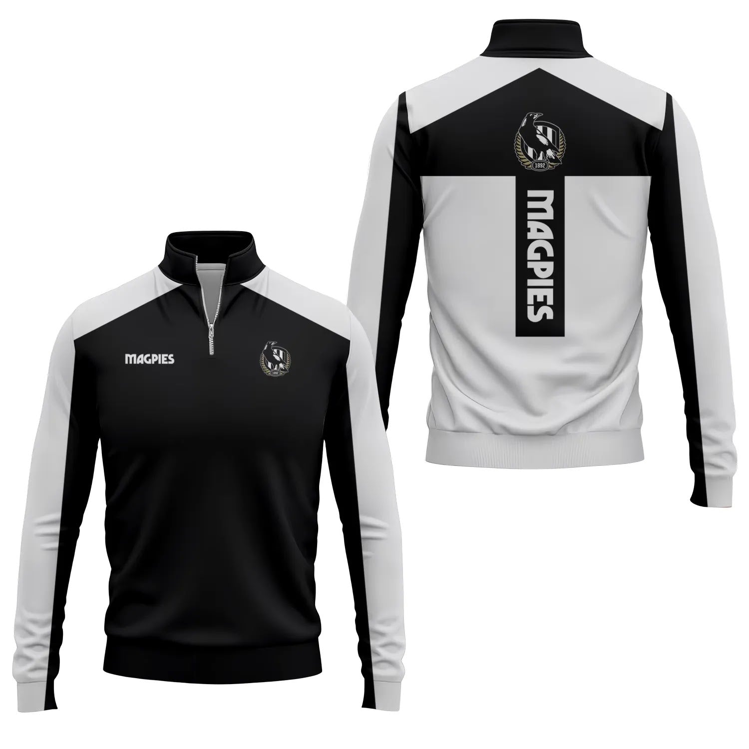 Collingwood Magpies Quarter-zip Pullover SC008