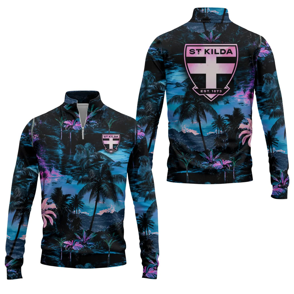 St Kilda Saints Quarter-zip Pullover SHW002