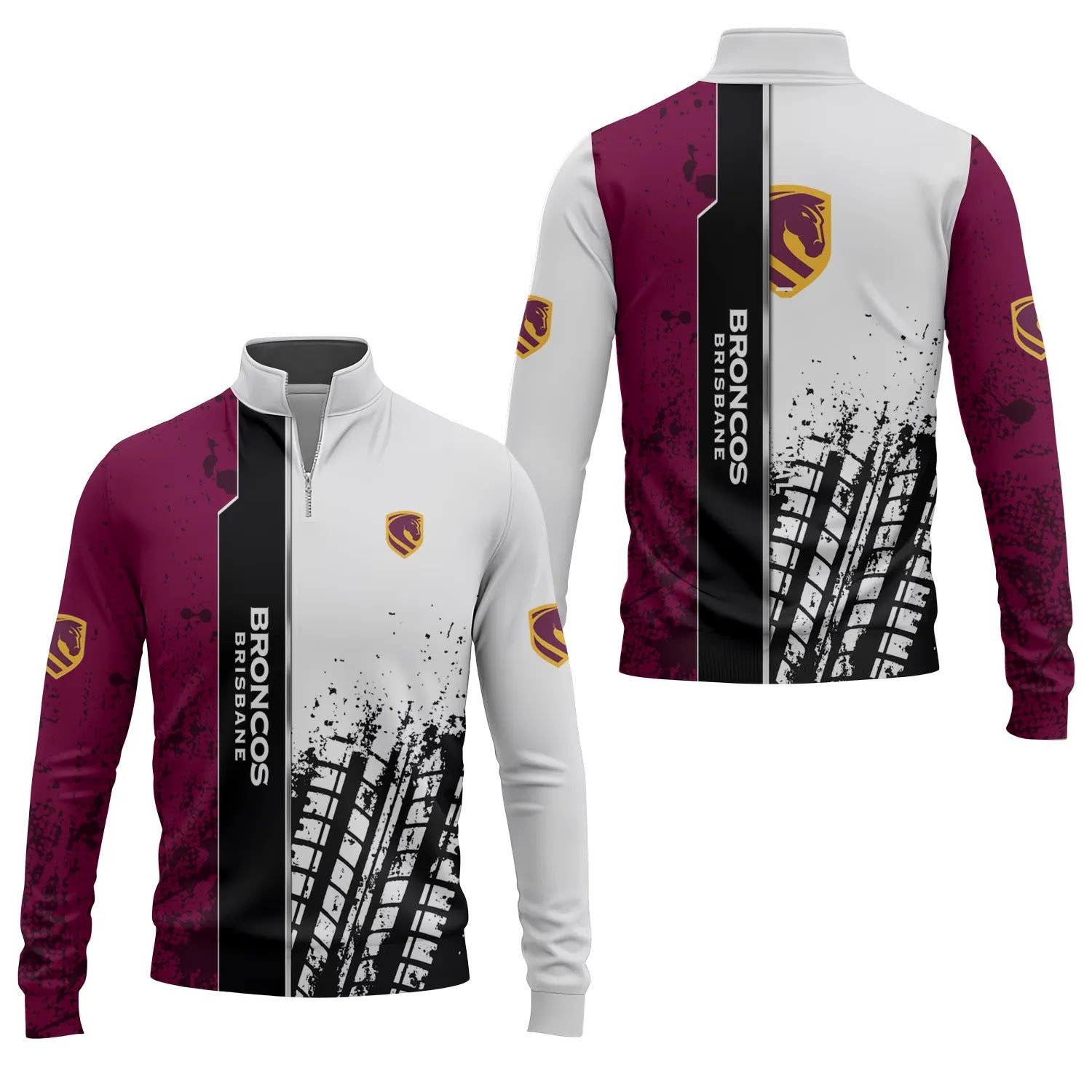 Brisbane Broncos Quarter-zip Pullover SC039