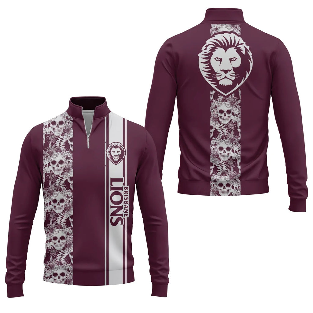 Brisbane Lions Quarter-zip Pullover SHW042