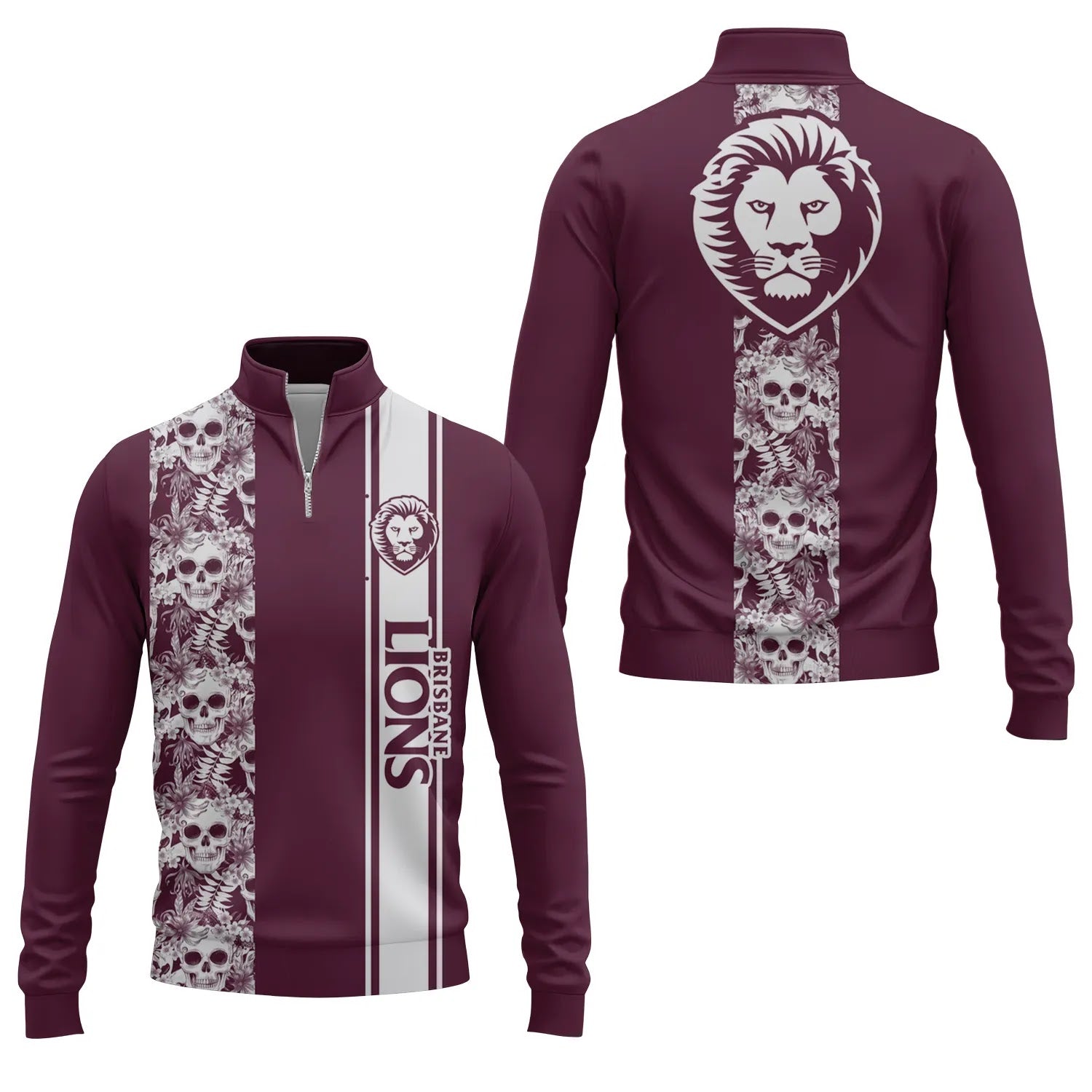 Brisbane Lions Quarter-zip Pullover SHW042