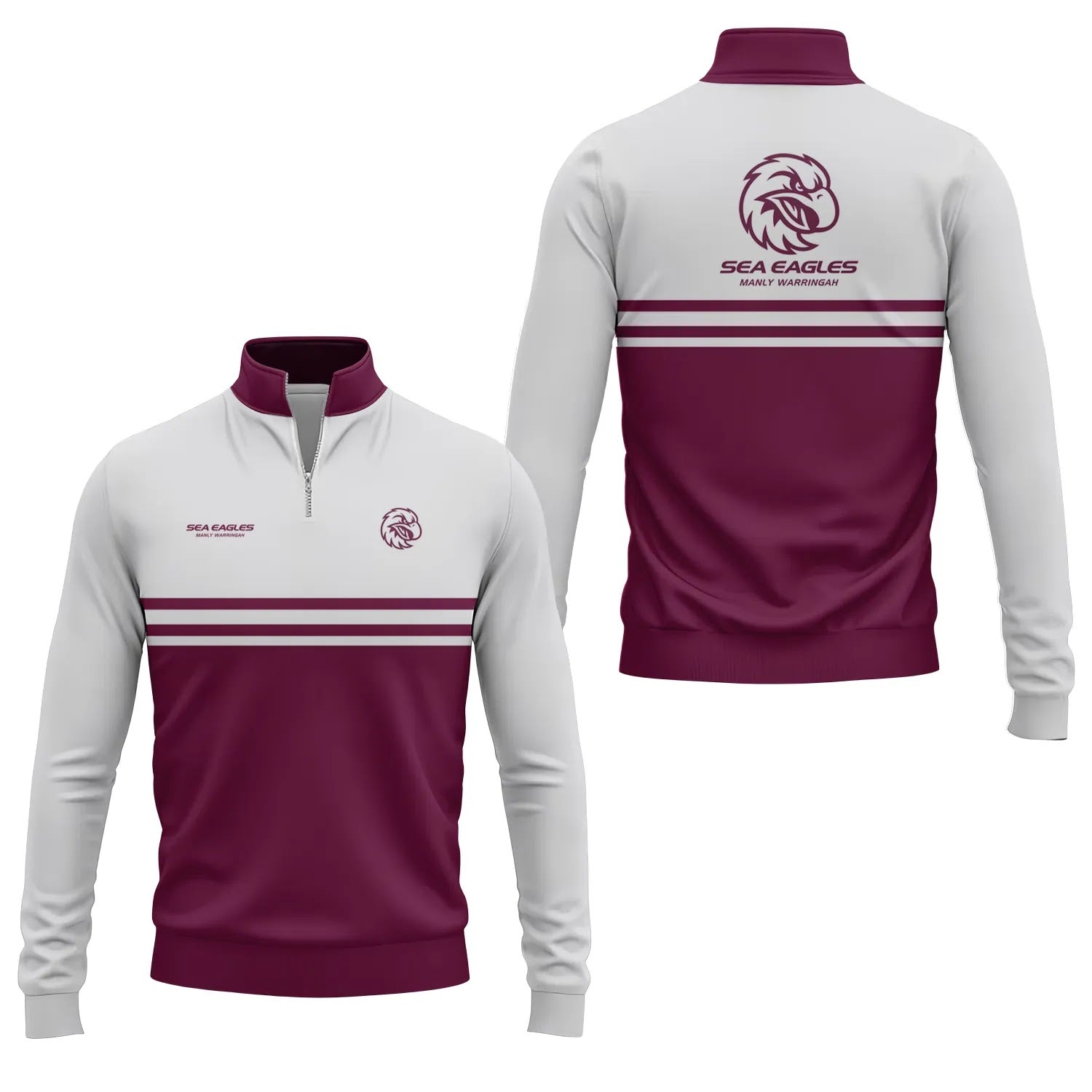 Manly Warringah Sea Eagles Quarter-zip Pullover SC015