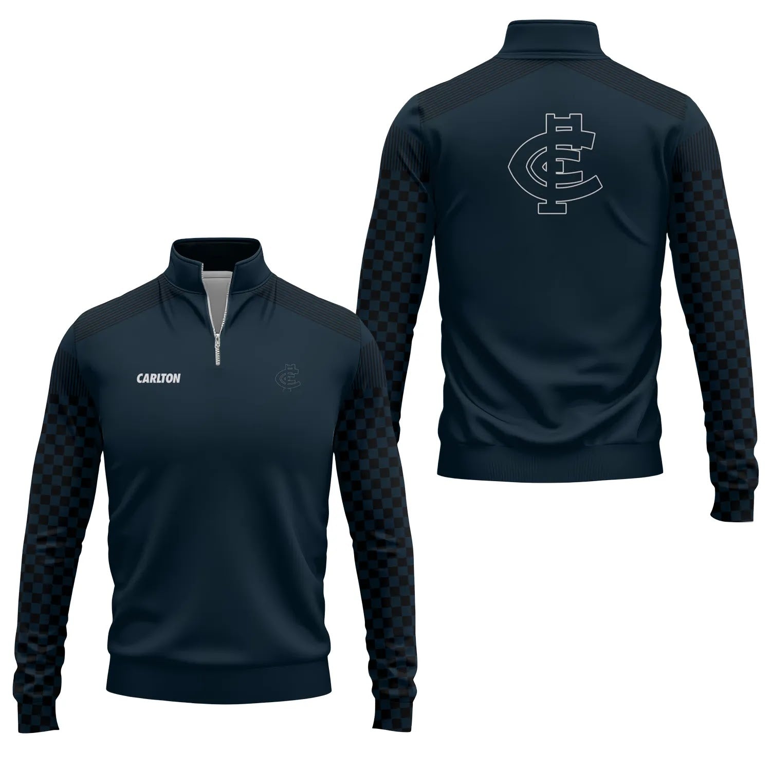 Carlton Blues Quarter-zip Pullover SC057