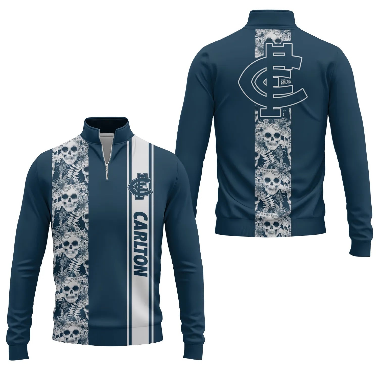 Carlton Blues Quarter-zip Pullover SHW042