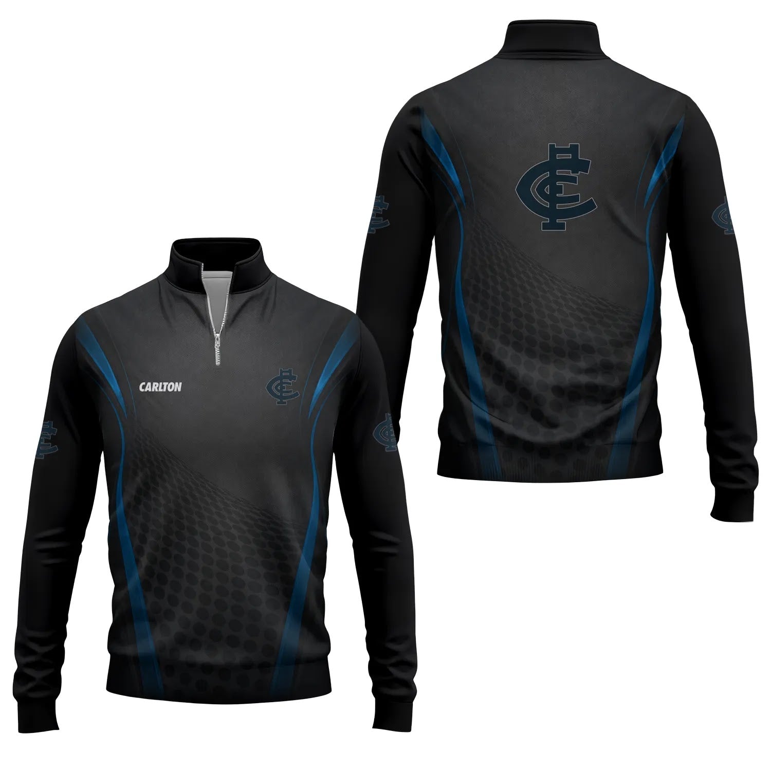 Carlton Blues Quarter-zip Pullover SC056