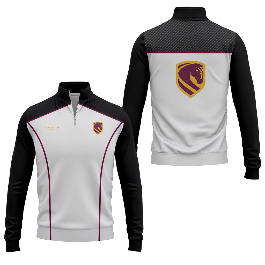 Brisbane Broncos Quarter-zip Pullover SC011
