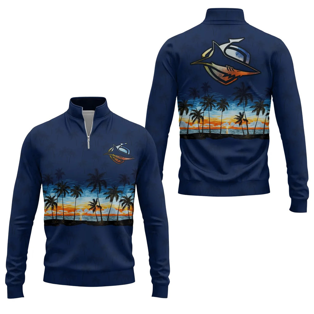 Cronulla-Sutherland Sharks Quarter-zip Pullover SHW017