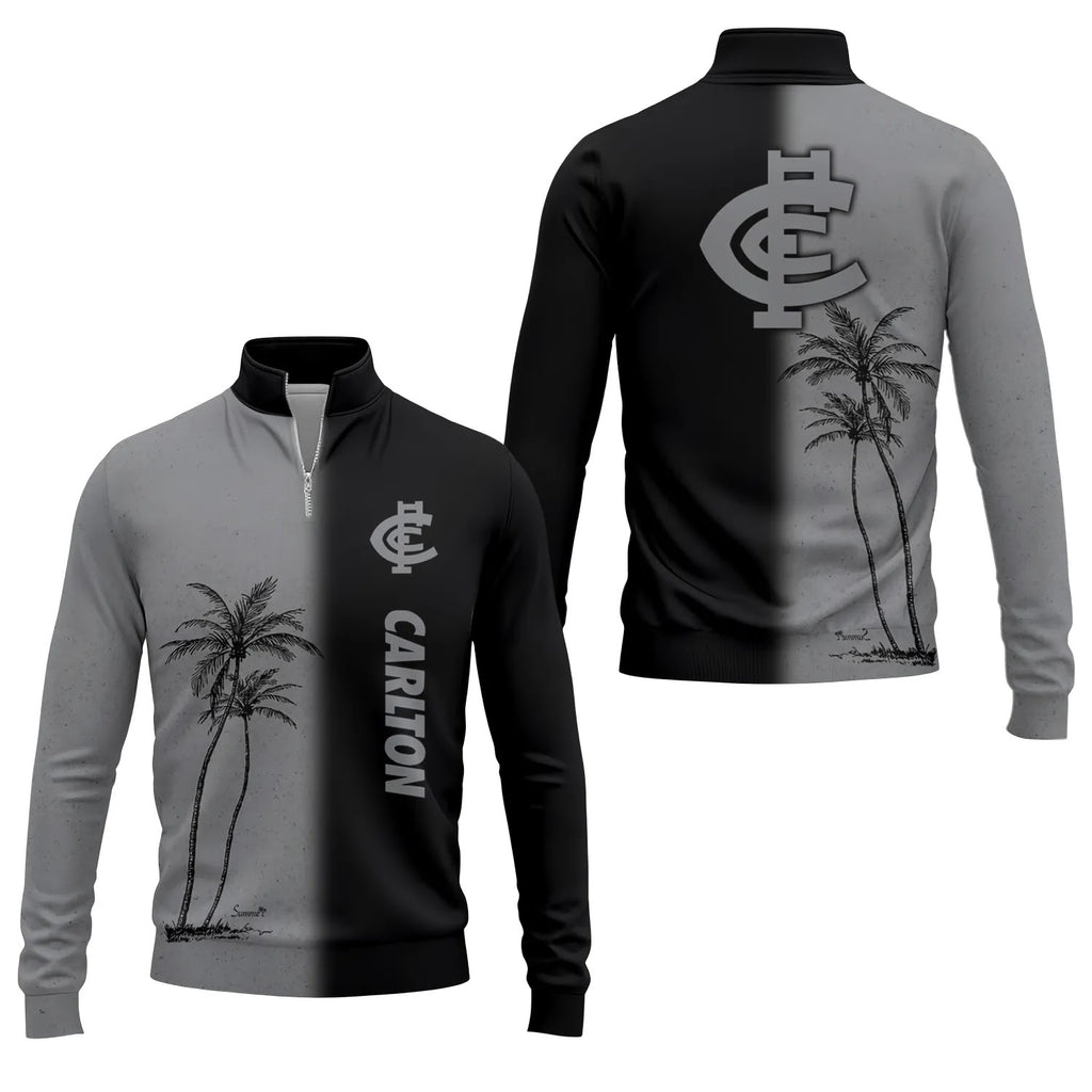 Carlton Blues Quarter-zip Pullover SHW037