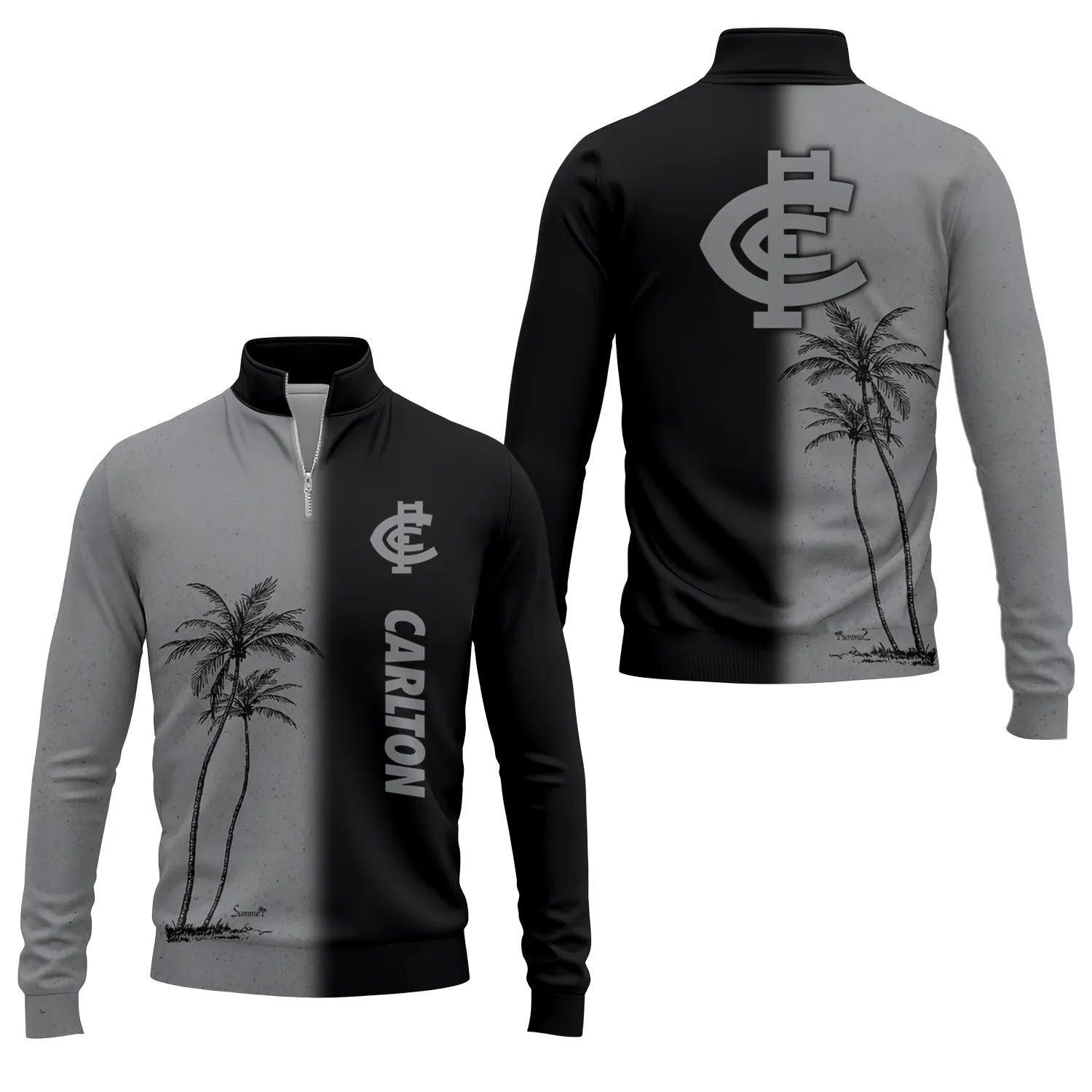 Carlton Blues Quarter-zip Pullover SHW037