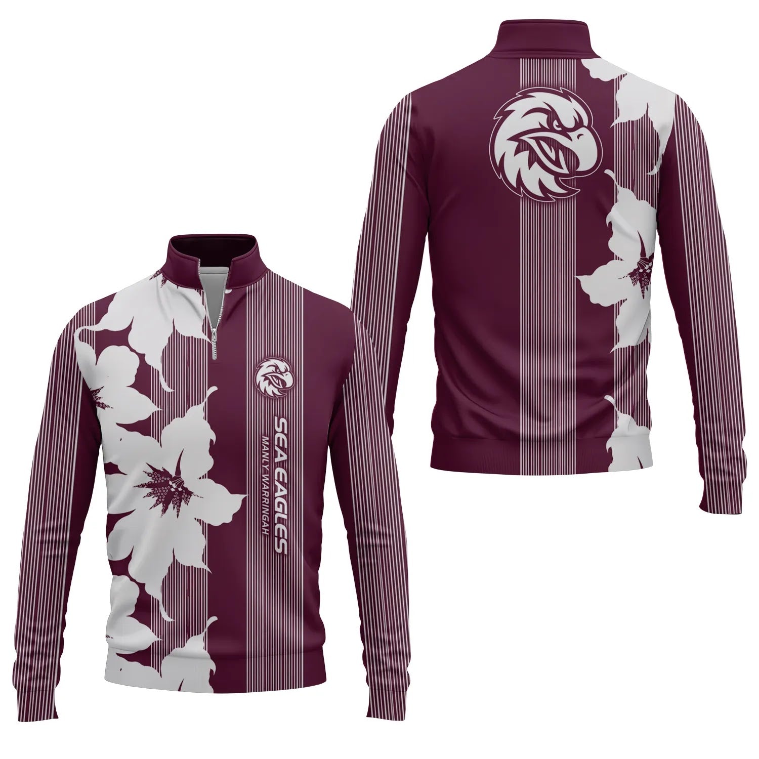 Manly Warringah Sea Eagles Quarter-zip Pullover SHW039