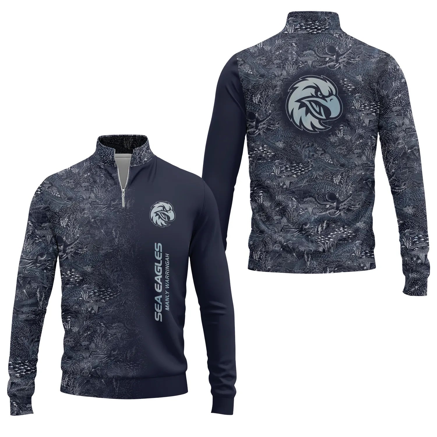 Manly Warringah Sea Eagles Quarter-zip Pullover SHW006