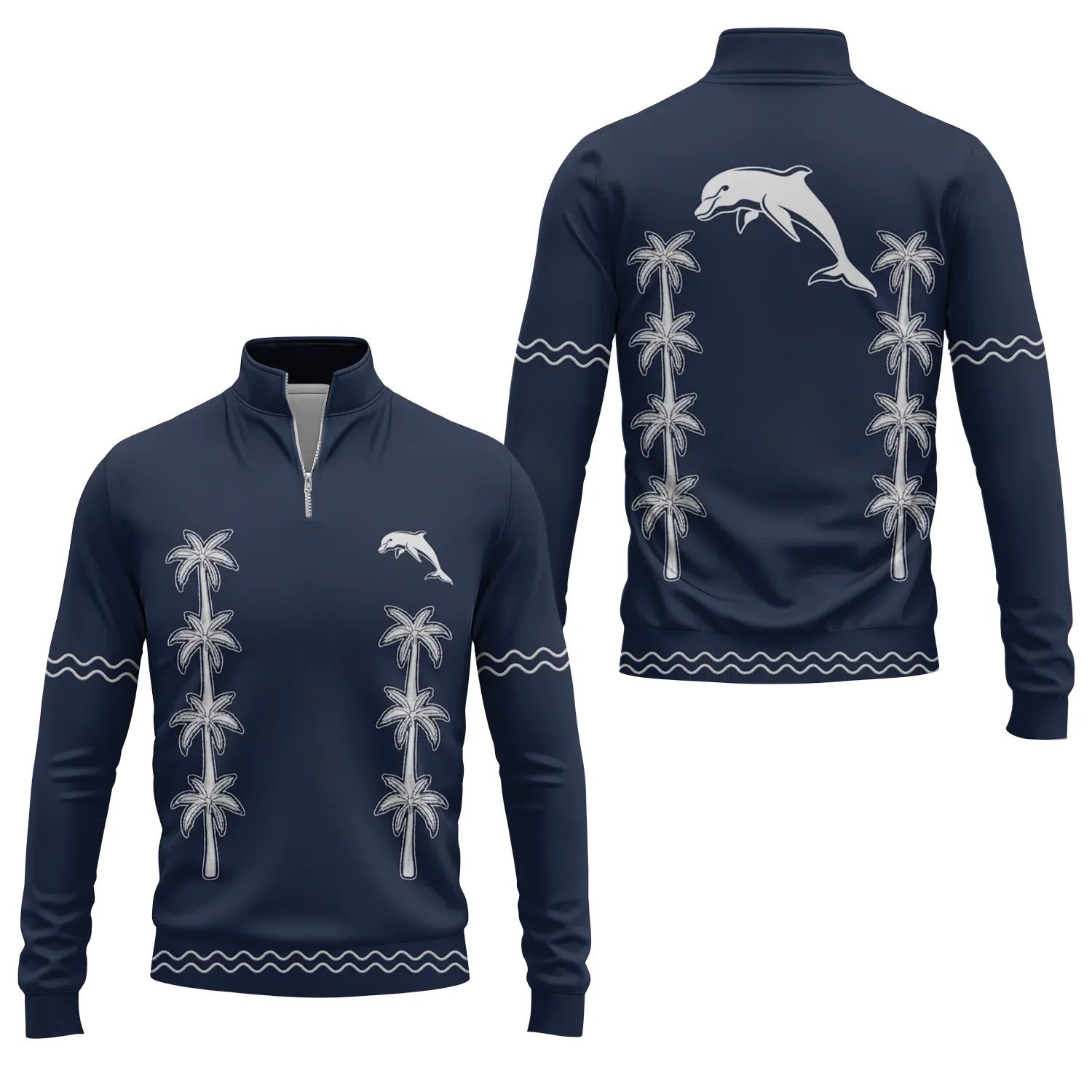 Dolphins Quarter-zip Pullover SHW065