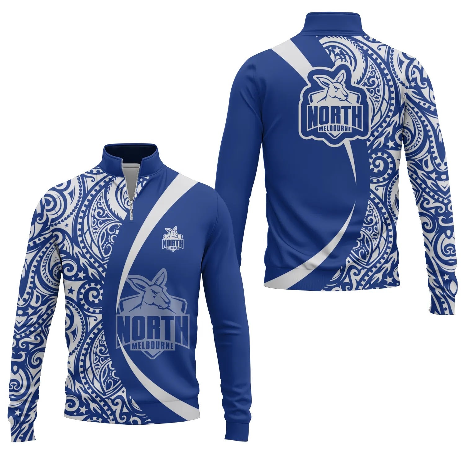 North Melbourne Kangaroos Quarter-zip Pullover SHW072