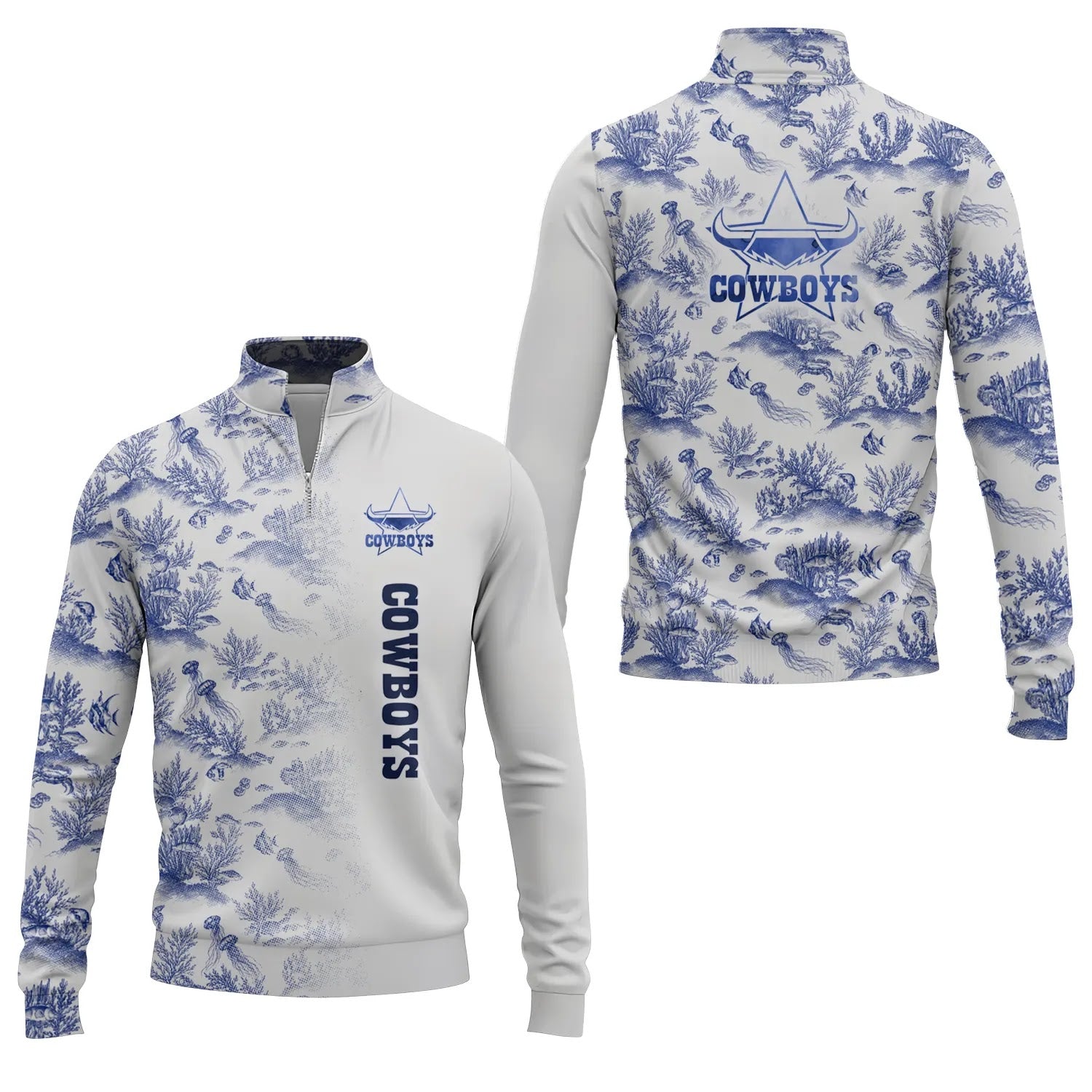 North Queensland Cowboys Quarter-zip Pullover SHW009