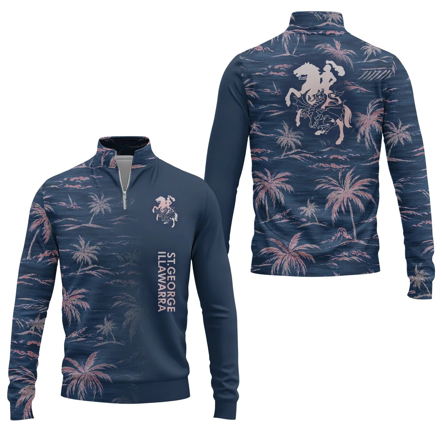 St George Illawarra Dragons Quarter-zip Pullover SHW013