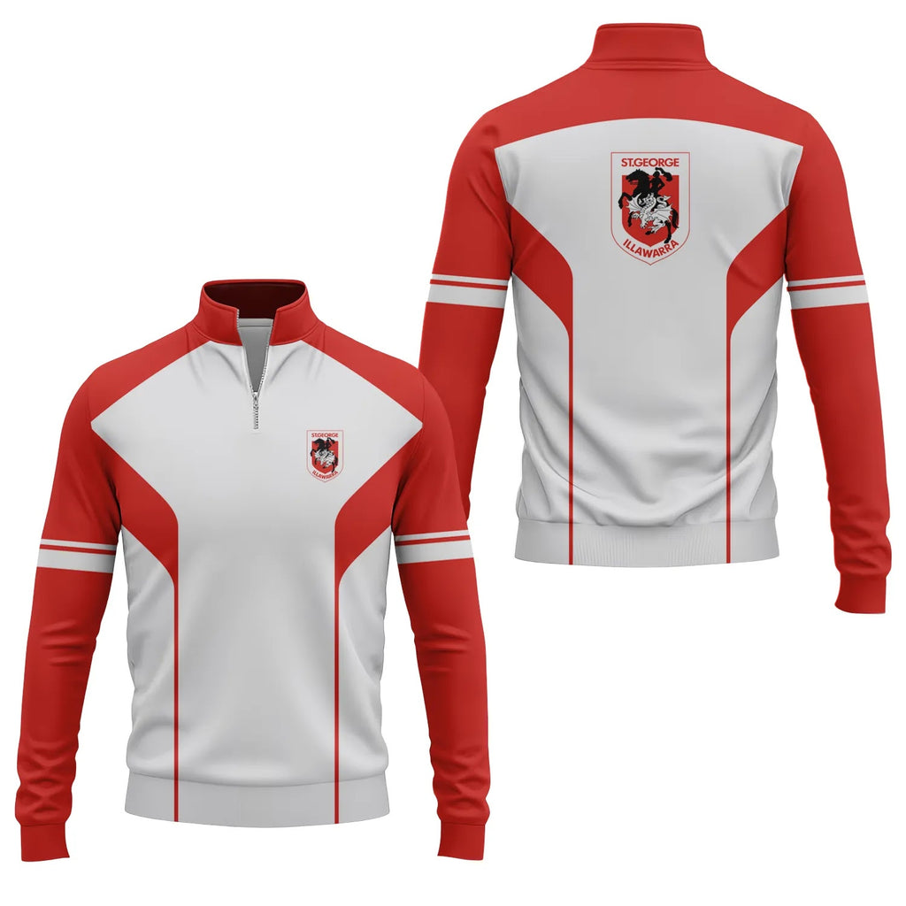 St George Illawarra Dragons Quarter-zip Pullover SC113