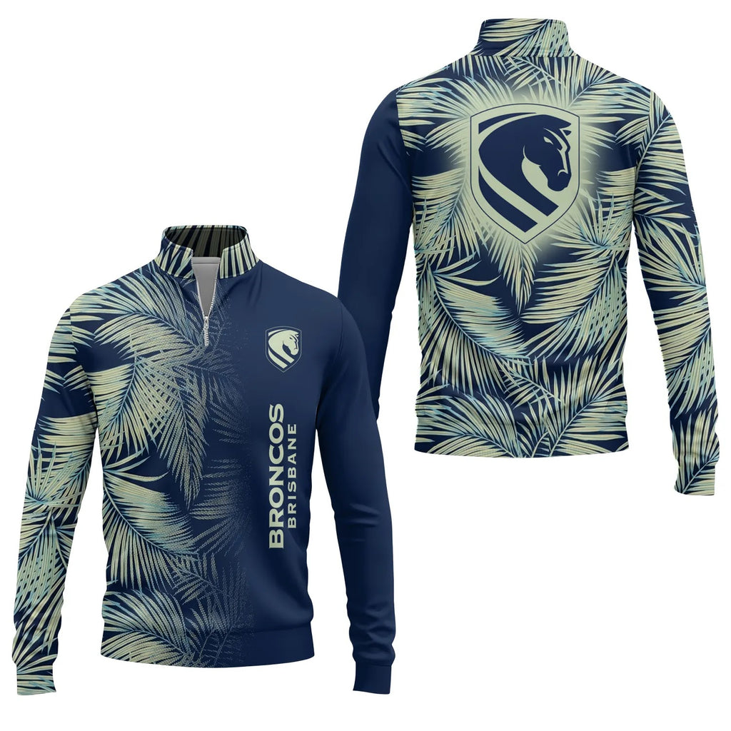 Brisbane Broncos Quarter-zip Pullover SHW003